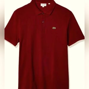 Classic Lacoste polo. Red. 2XL. Used.